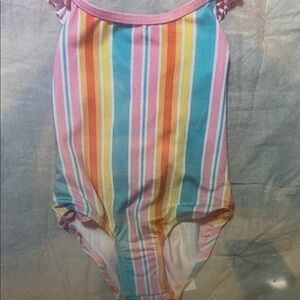Colorful Striped Swimsuit